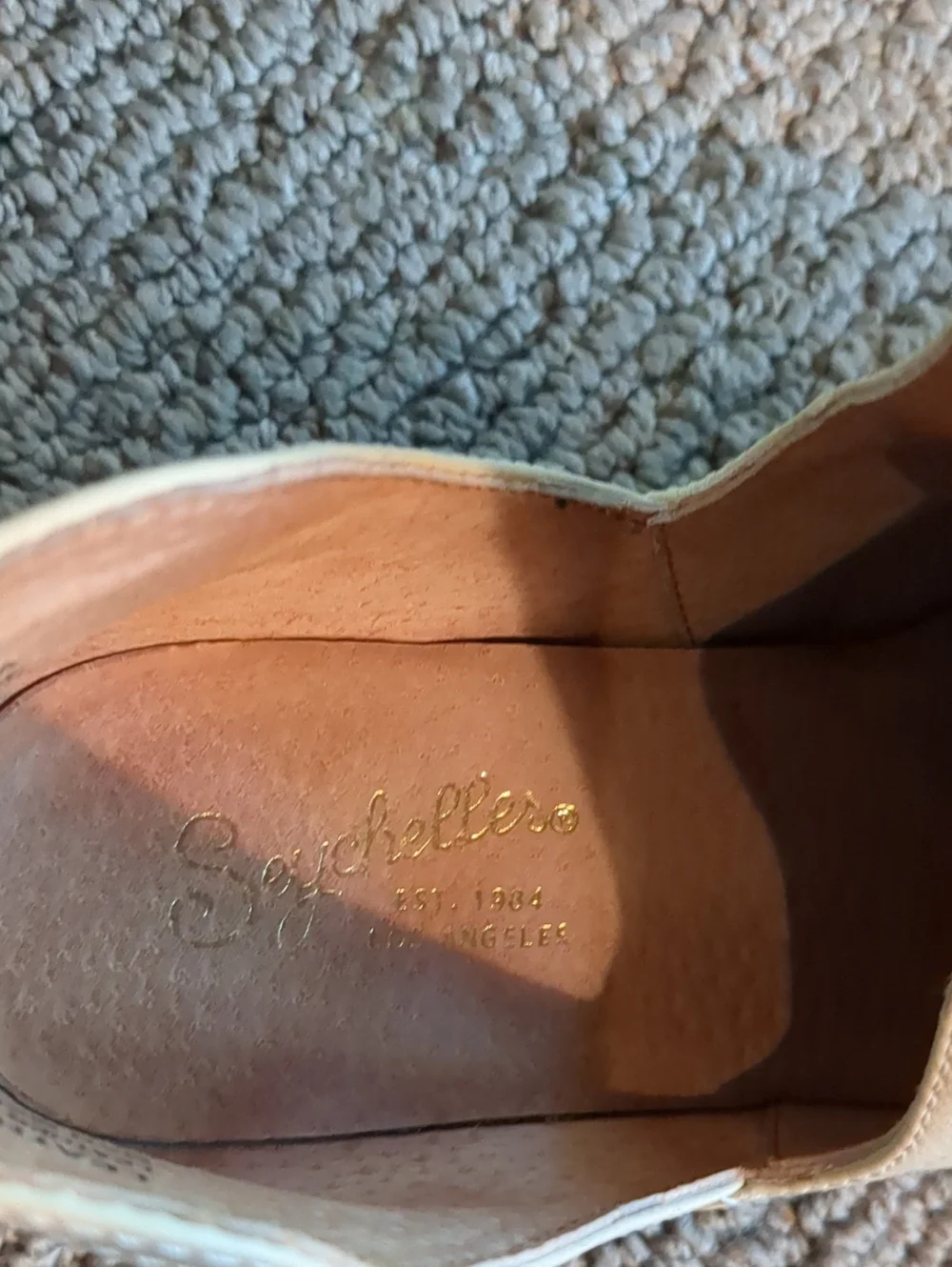 Seychelles Of Los Angeles Cream Leather Boots